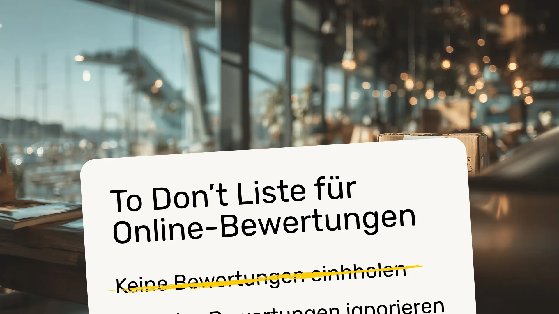 Die 4 häufigsten Fehler bei Online-Bewertungen vermeiden